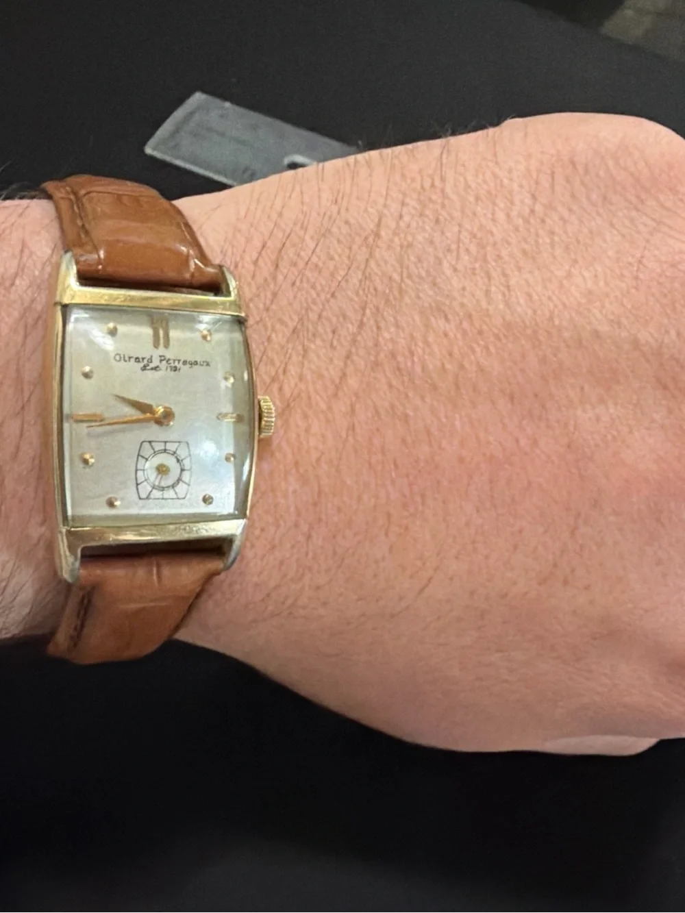vintage girard perregaux mens watch